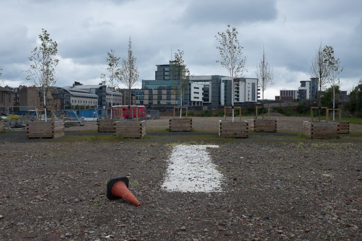 Empty space, Fountainbridge, Edinburgh